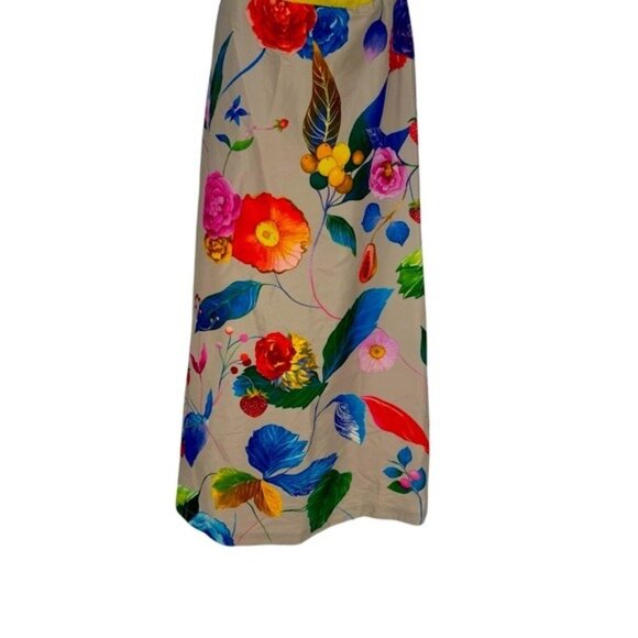 Tuckernuck NEW Vivid Jardin Dominique Fit and Flare Floral Midi Sun Dress L - Picture 4 of 9